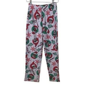 Elf on the Shelf Pajama Bottoms Girls Size 10/12 Christmas Fleece